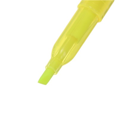 Маркер-текстовыделитель, скошенный 5 мм, жёлтый