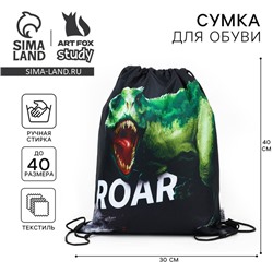 Мешок для обуви «1 сентября: ROAR!» полиэстер, размер 30 х 40 см