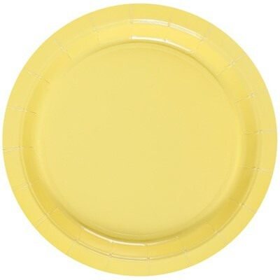 Тарелка бумажная Пастель желтая 17 см 6 шт 1502-4909