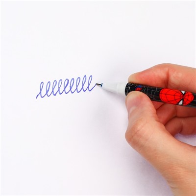 Ручка пиши стирай, 2 штуки, 4 стержня, Человек-паук