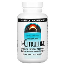 Source Naturals L-Citrulline, Free-Form, 1,000 mg, 120 Tablets