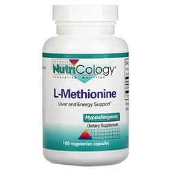 Nutricology L-Methionine, 100 Vegetarian Capsules