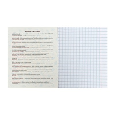 Тетрадь предметная Calligrata TOP "Анимэ", 48 листов в клетку География, со справочным материалом, обложка мелованный картон, блок офсет