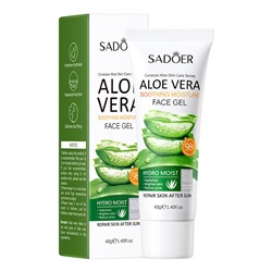 SADOER, Успокаивающий увлажняющий гель для лица с экстрактом Алоэ Вера Soothing Moisturize Face Gel, 40 г