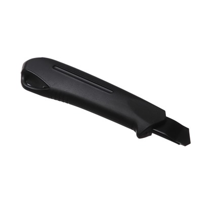 Нож канцелярский 18 мм, чёрный + чёрное лезвие 1 штука