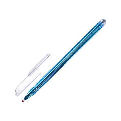 Ручка шариковая 0,7 мм стержень синий, корпус тонированный синий