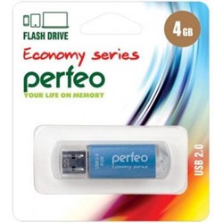 USB-флеш-накопитель PERFEO  4GB E01 Blue economy series Perfeo {Китай}
