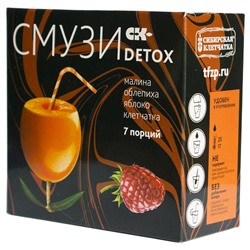 Сибирская клетчатка. Смузи "Detox" малина, облепиха, яблоко, 7х12г 9427