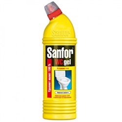 Средство для чистки и дезинфекции Sanfor (Санфор) WС Лимонная свежесть, 750 мл купить оптом, цена, фото - интернет магазин ЛенХим