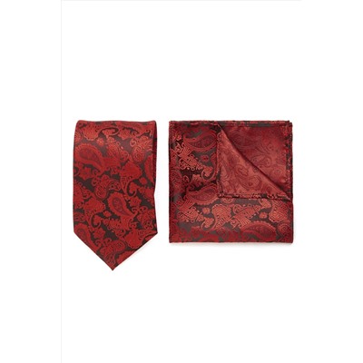 Набор из 2 аксессуаров: галстук платок "Мужские страсти" SIGNATURE #950208