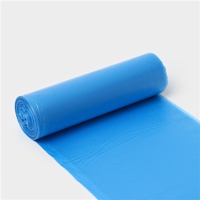 Мешки для мусора Доляна «Профи», 120 л, 70×110 см, 20 мкм, ПНД, 10 шт, цвет синий