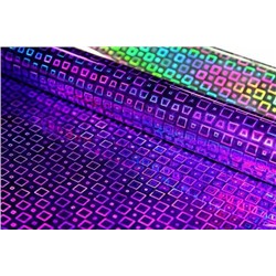 Пленка упаковочная голографическая в рулоне 70 см*8.33 м Фиолетовый 44470ф