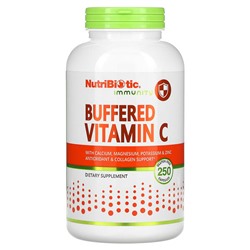 NutriBiotic Immunity, Buffered Vitamin C, 250 Gluten Free Capsules
