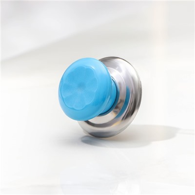Ручка для крышки на посуду "Гевни" d=4,5 см, цвет синий