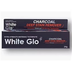 White Glo Зубная паста отбеливающая экстрасильная с углем. 100 гр