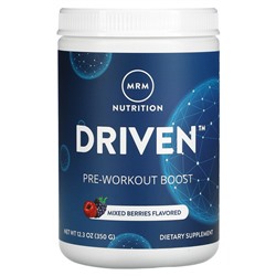 MRM DRIVEN, Pre-Workout Boost, Mixed Berries, 12.3 oz (350 g)