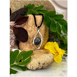 Серебряный кулон с Черным Ониксом, 3.99 г.; Silver pendant with Black Onyx, 3.99 g