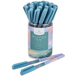 Ручка гелевая "FLUFFY SKY SLIM SOFT GRIP" 0.5мм синяя, с грипом LXGPSSG-FS1 LOREX {Китай}