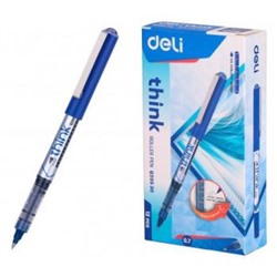 Ручка-роллер Think (EQ20530) синий 0.7мм (1204815) Deli {Китай}