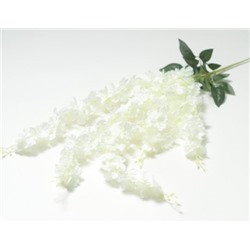 Искусственные цветы, Ветка кустовая глоксиния 5 веток (1010237) белый
