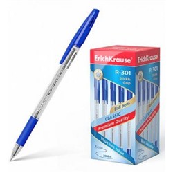 Ручка шариковая R-301 GRIP синяя 1.0мм 39527 Erich Krause {Китай}