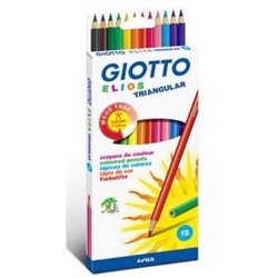 Карандаши пластиковые 12цв Giotto Elios Tri трехгранные 275800 Fila {Индия}