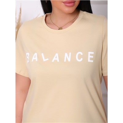 Баланс(беж) футболка женская