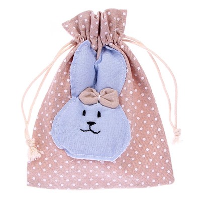 Мешок для подарков «Кролик», 16.5 × 14 см, цвета МИКС