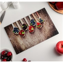 Доска разделочная Доляна «Молодые ягоды», 30×20 см