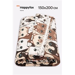 Простыня вафельная 150Х200 Happy Fox Home