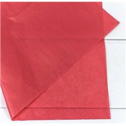 Бумага упаковочная тишью 50*66 см Красный 10 листов 4412110
