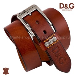 Ремень джинсовый Dolce & Gabbana #DG01 brown