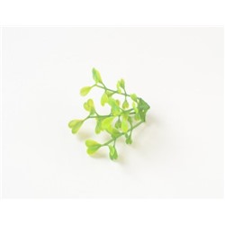 Искусственные цветы, Ветка - лист брусничник с литником для венка (1010237) зелёный комбинированный