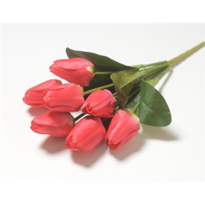 Искусственные цветы, Ветка в букете тюльпан 7 голов(1010237)