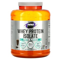 NOW Foods Sports, Whey Protein Isolate, Creamy Chocolate, 5 lbs (2,268 g)