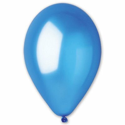 Шар воздушный латексный Металлик 10 (100шт) Blue 1102-0282