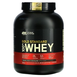 Optimum Nutrition Gold Standard 100% Whey, Double Rich Chocolate, 5 lbs (2.27 kg)