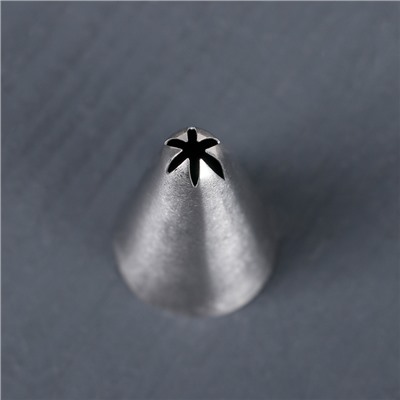 Насадка кондитерская «Закрытая звезда», d=3 см, выход 0,2 см, нержавеющая сталь