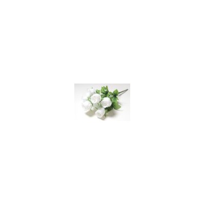 Искусственные цветы, Ветка в букете бутон роз 7 голов (1010237)