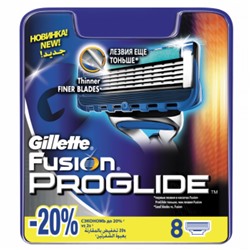 Сменные кассеты Gillette Fusion Proglide (8 шт)