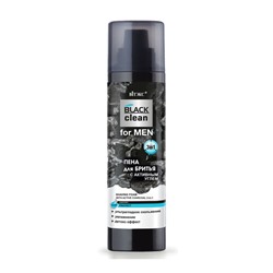 Витэкс Black clean for MEN Пена для бритья с активным углем (250мл).9