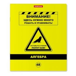 Тетрадь 48л с пластиковой обложкой "Be Informed" по алгебре 59482 Erich Krause {Россия}