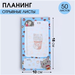 Планинг с отрывными листами, 50 л  "Котик. To do"