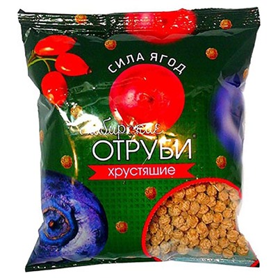 Сибирская клетчатка. Сибирские отруби "Сила ягод", 100г 8697