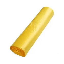 Пакет фасовочный ПНД 29*39 см 10 мкм желтый в рулоне 60 шт (цена за 5 рулонов)