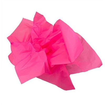 Бумага упаковочная тишью 50*75 см Флюорисцентный Розовый 17 г 10 листов 99-305