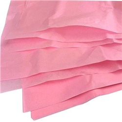 Бумага упаковочная тишью 50*76 см Италия Светло-розовый 10 листов 18 г