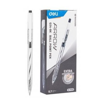 Ручка автоматическая шариковая Arrow EQ24-BK черная 0.7мм (1503194) Deli {Китай}