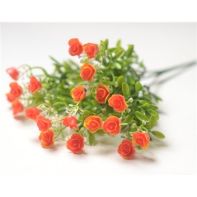 Искусственные цветы, Ветка в букете с цветами роз (1010237)