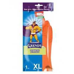 Перчатки резиновые с х/б напылением Grendy размер XL